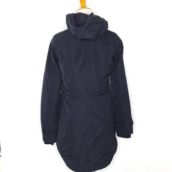 Athleta Primaloft Peak Parka Black Hooded Zippered Pockets Women XXS - Picture 4 of 15